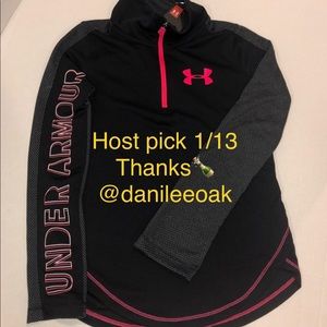 NWT Under Armour HeatGear Fitted Girls Youth Small